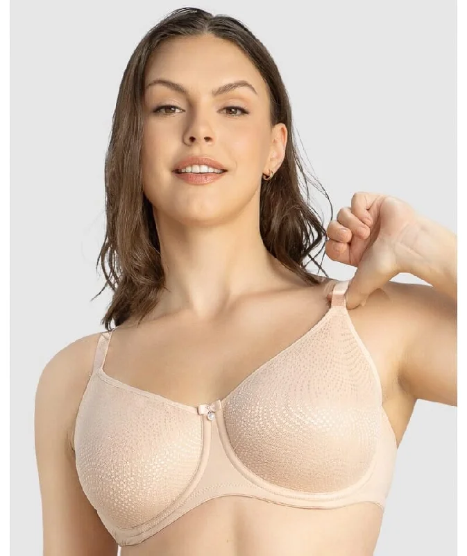 Parfait Pearl Underwire Seamless Minimizer Bra - Cameo Rose