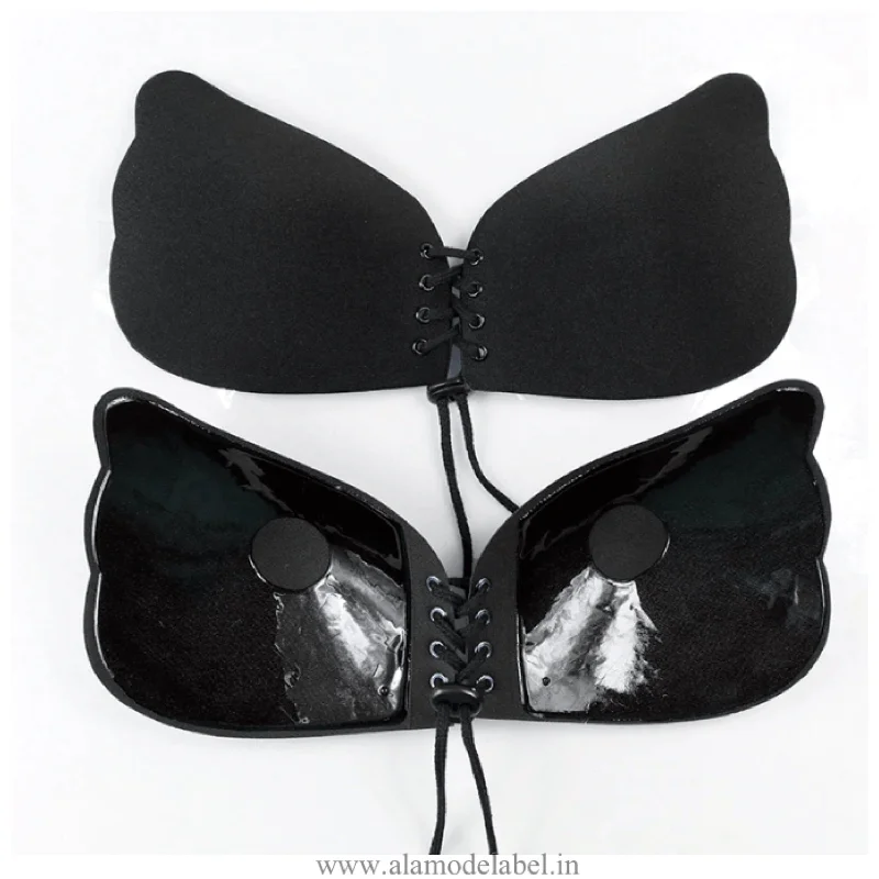 Wing Silicone Bra - Black