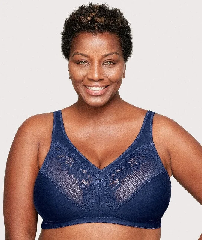 Glamorise Magiclift Minimizer Wire-Free Bra - Blue