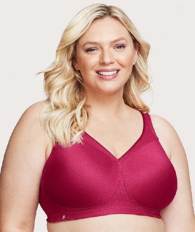 Glamorise Magiclift Seamless Wire-Free Sports Bra - Ruby Red