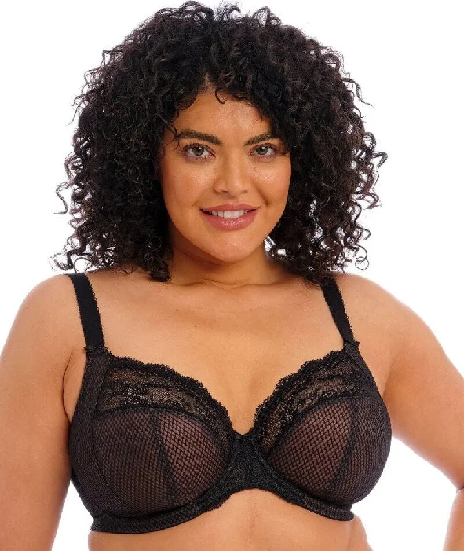 Elomi Charley Underwire Stretch Plunge Bra - Black