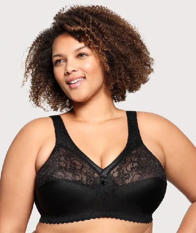 Glamorise Magiclift Original Wire-Free Support Bra - Black