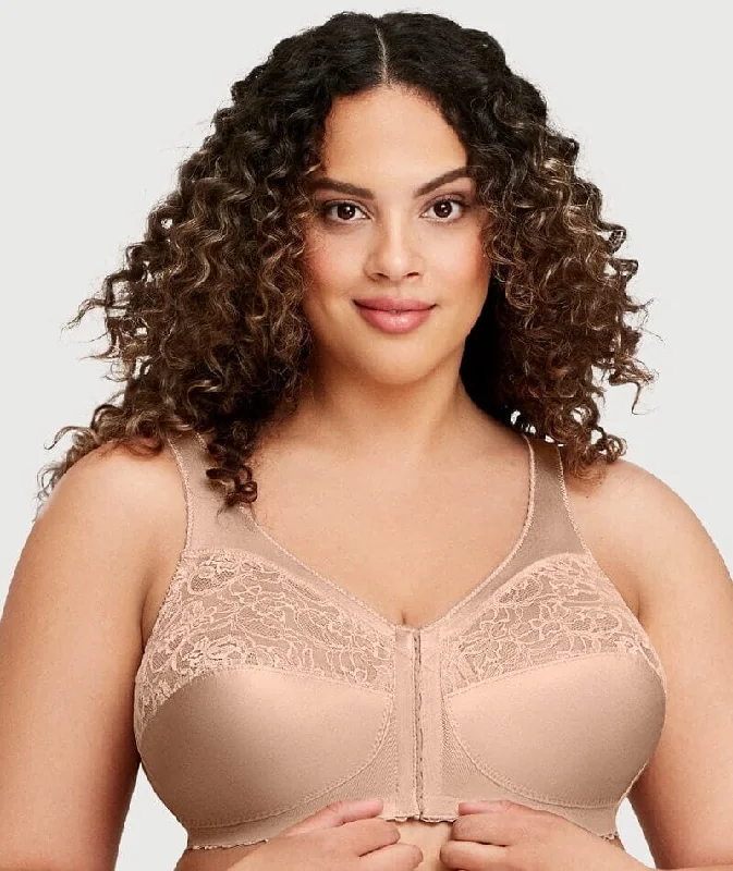 Glamorise Magiclift Front-Closure Support Wire-Free Bra - Blush