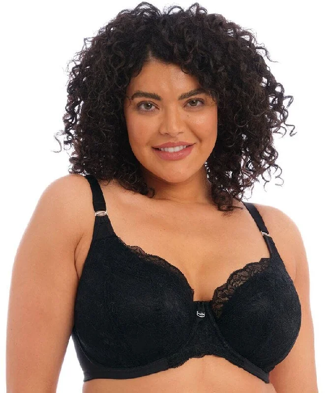 Elomi Brianna Underwire Padded Half Cup Bra - Black