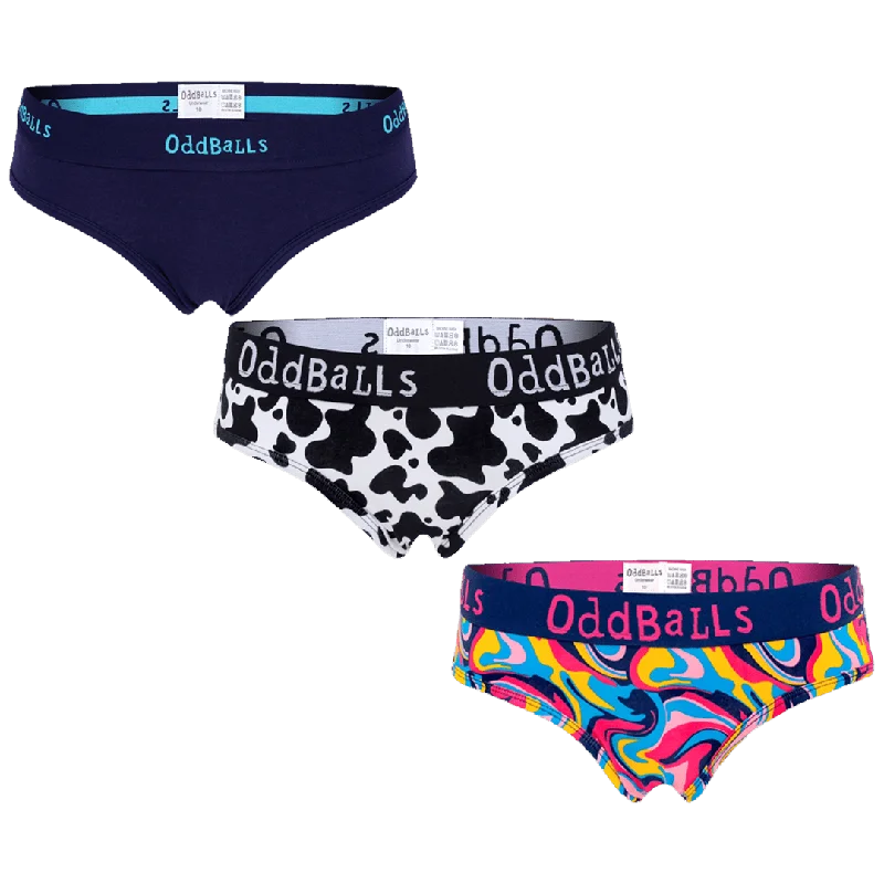 Cowboy Blues Bundle - Ladies Briefs 3 Pack Bundle