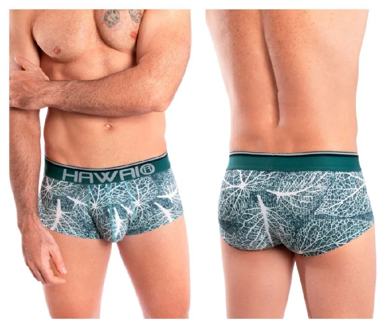 HAWAI 42134 Printed Mini Trunks Color Green