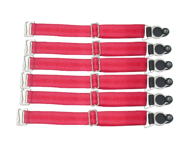 Suspender Clips In Red