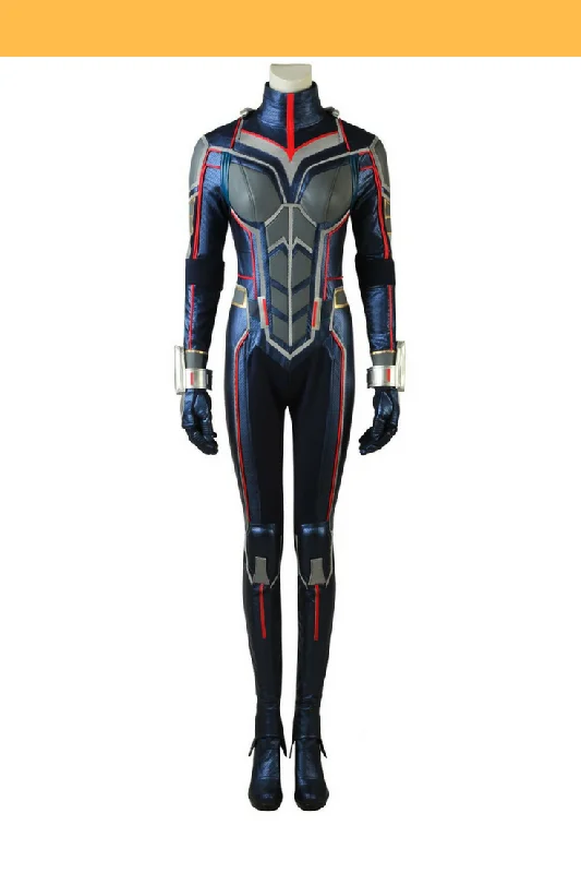 Wasp Metallic Blue PU Leather Cosplay Costume