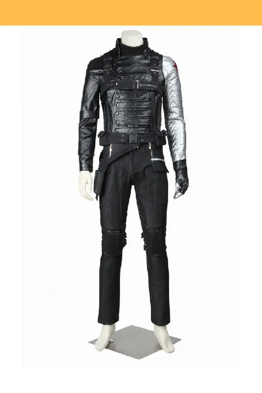 Winter Soldier PU Leather Cosplay Costume