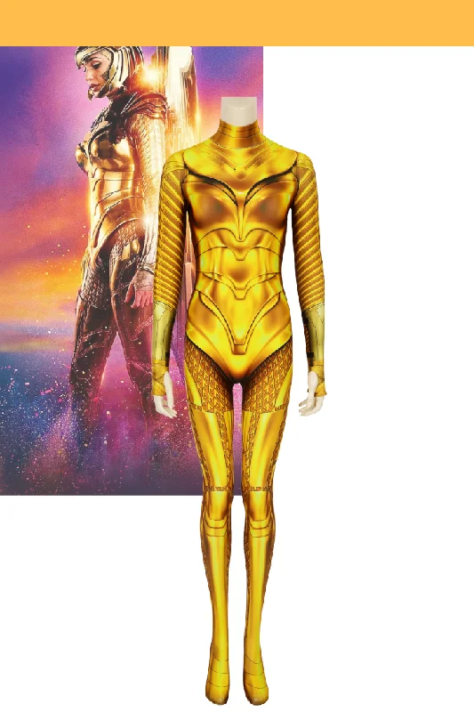 Wonder Woman 1984 Gold Armor Digital Printed Cosplay Costume