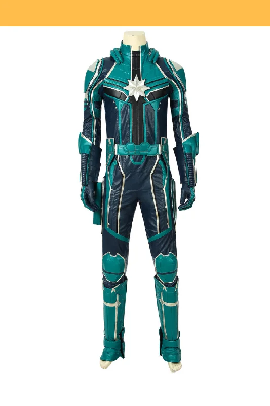 Yon Rogg Star Force Captain Marvel PU Leather Cosplay Costume