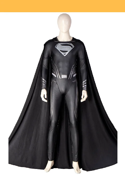 Zack Snyder's Justice League Black Superman Suit Cosplay Costume