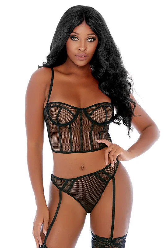 Can't Be Caged Bustier Set