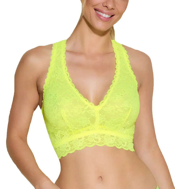 Cosabella Never Say Never CURVY Racie Racerback Bralette (NEVER1355) - Neon Yellow