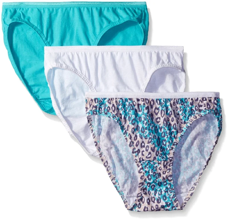 Fruit of the Loom Women`s 3 Pack Assorted Cotton Bikini Panties