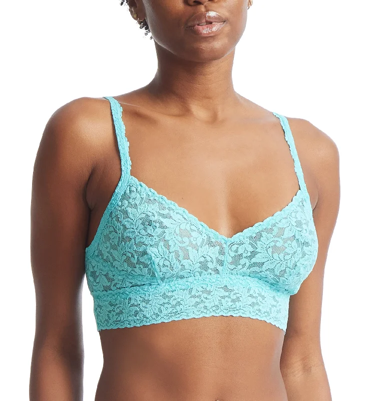 Hanky Panky V-Neck Retro Bralette (9K7272) - Aquatic Blue