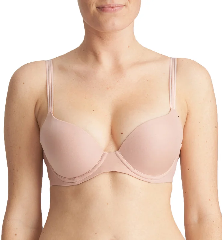 Marie Jo Louie Push Up Padded Plunge Underwire Bra (0122097) - Powder Rose