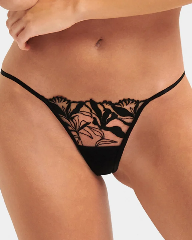 Persephone Brief Sheer/Black