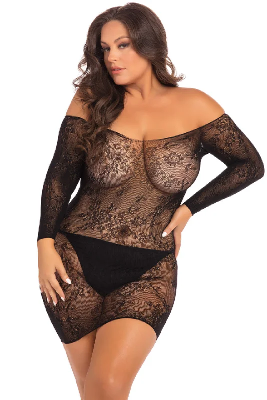 Plus Size Open Season Off the Shoulder Chemise