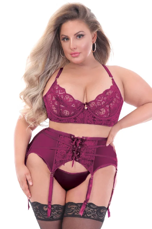 Plus Size Starstruck Bra and Panty Set