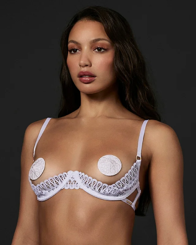 Tallulah Nipple Pasties White